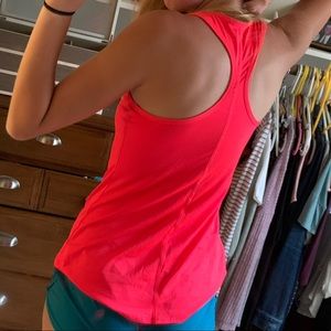 orange and pink running tank top!